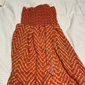 💙3 for $25 💙 🟠Orange Chevron Dress! 🟠